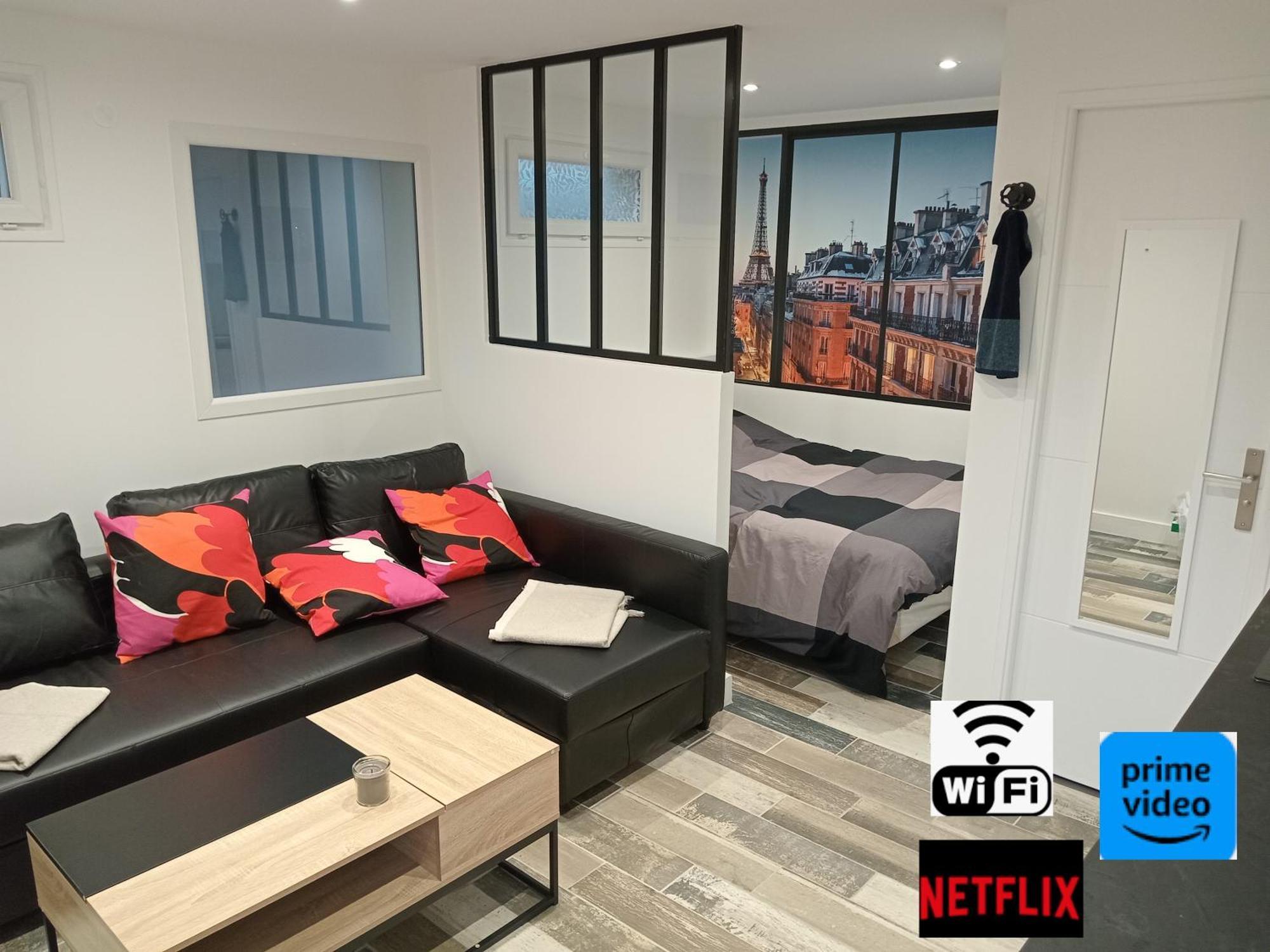 Studio Neuf Joliment Decore A 5 Min De L'Aeroport Athis-Mons Luaran gambar